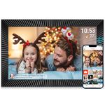 FRAMEO WiFi Digital Photo Frame 10.1 inch with 32GB Internal Storage Smart Digital Photo Frame with IPS Touch Screen 1280x800 Digital Picture Frame Share Photos or Videos Instantly via Frameo APP