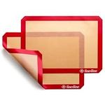 Fine Dine-Silicone baking mat set of 2-red