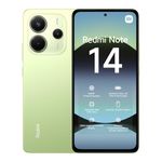 Xiaomi Redmi Note 14 smartphone, 6+128GB, green, 108MP AI camera system, 5500mAh battery, 120Hz eye-care display, AI features (no charger included), 2 year Warranty