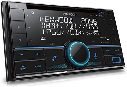 KENWOOD DPX-7300DAB 2-DIN CD-Autoradio mit DAB+ & Bluetooth Freisprecheinrichtung (USB, AUX-In, 3 x Pre-Out 2.5V, Amazon Alexa, Soundprozessor, 4x50 W, VAR. Beleuchtung, DAB+ Antenne)