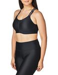 Under Armour Womens Infinity Zip Sports Bra Black/White S