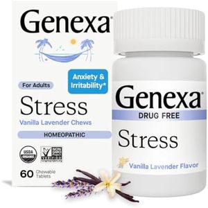 Genexa Stress - 60 Tablets - Stress Relief & Fatigue Remedy - Certified Organic, Gluten Free & Non-GMO - Homeopathic Remedies
