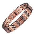 EnerMagiX Copper Anklet & Copper Bracelets for Men for Arthritis and Joint, Lymphvity Detox Ankle Therapy Bracelets, Adjustable Health Jewelry (Anklets D)