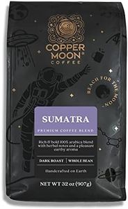 Copper Moon Whole Bean Coffee, Dark Roast, Sumatra Blend, 2 Lb