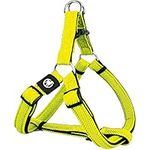 DDOXX Dog Harness Air Mesh, Step-in, Adjustable, Padded | Many Colors & Sizes | for Small, Medium & Large Dogs | no Pull Safety car Harnesses cat Puppy pet Kitten | Yellow, XS