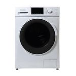 Danby, DWM120WDB-6, 2.7 Cu. Ft. All-In-One Ventless 14 Cycle Washer and 2 Cycle Dryer, LED Display, Stainless Steel Drum, Apartment Sized, White.