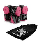 Hayabusa Boxing Hand Wraps Perfect Stretch 4.0 Mexican Style for Men and Women - 3 Pairs w/Washbag - Pink, 180 inches