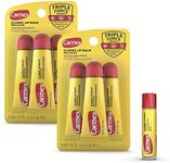 Carmex Classic Medicated Lip Balm Pack, Lip Moisturizer for Chapped Lips, 7 Count (6 Tubes and 1 Stick)