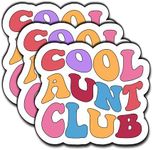 (3Pcs) Cool Aunt Club Sticker, Gift