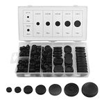 XINGYHENG 170Pcs 7 Sizes Rubber Grommet Kit Electrical Wire Gasket Solid Hole Plugs Assortment Set for Plumbing Automotive General Repair