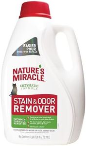 NNature's Miracle Cat Stain & Odour Remover, Enzyme Cleaner for Easy Removal of Pollution, Odour Neutraliser with Citrus Fragrance 3.78 Litre