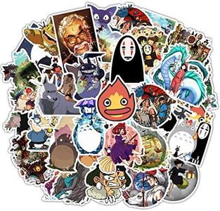 Anime Stickers, 50Pcs Cute Japanese Classic Anime Theme Vinyl Waterproof Decals for Water Bottle Car Bumper Guitar Skateboard Luggage Graffiti, Cartoon Aesthetics Sticker for Kids Teens Adult