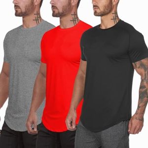 Muscle Killer 3 Pack Men's Gym Workout Bodybuilding Fitness Active Athletic T-Shirts Workout Casual Tee (Medium, Black+Red+Gray)