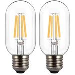 Aidencor LED E27 Edison Screw Bulb, 4W LED Bulb Edison Light Bulbs 40W Equivalent, Antique Retro Led Filament Bulb, Decorative Light Bulbs Warm White 2200K, Pack of 2