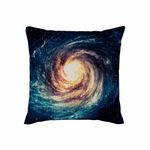 TASDANA Galaxy Throw Pillow Cover Outer Space Sky Beautiful Nebula Star Cloud Spiral Universe Pillow Covers 18X18 Inch Square Cotton Linen Soft Couch Cushion Case for Bedroom Sofa Living Room Decor