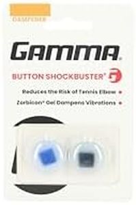 GAMMA Shockbuster® Button Tennis Dampener, Easy Installation, 2 Per Pack, Blue/Black
