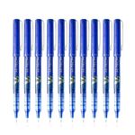 Pilot V7 Roller Fine Ball Pen Pack of 10 (Blue Ink)