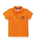 U.S. POLO ASSN. Kids Boy's Regular Fit T-Shirt (UKTSHR0008_Me. Orange EXS)