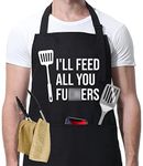 Miracu Funny Cooking Aprons for Men