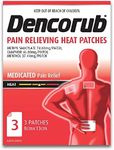 Dencorub Self Adhesive Heat Patches, Pack of 3