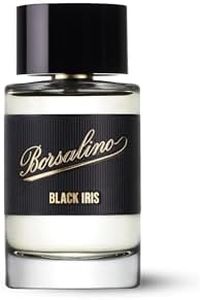 Borsalino Black Iris Perfume for Men – Eau de Parfum – Long-Lasting Woody Amber Cologne with Bergamot, Iris & Vanilla – French Luxury Fragrance – Popular Gift for Men