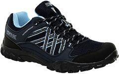 Regatta Womens Edgepoint III Low Rise Walking Shoes - Black/Blue - 6.5 UK