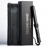 CLOUD NINE The Curling Wand Hair Curler Gold | Styling Tool Variable Temperature Control 125°C to 175°C Range of Hair Types Strong Shiny Healthy Results | Ceramic Barrel Pivoting Cord