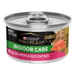 Purina Pro Plan Indoor Care Wet Cat Food, Salmon & Rice Entree - 85 g Can (24 Pack)