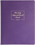 2025 Weekly Appointment Book - Daily Planner 2025 from JANUARY 2025 - DECEMBER 2025, 8.4" x 10.6", 15-Minute Interval, Flexible Leather Cover