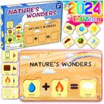 HeyKiddo Preschool Learning Activities Toys, Explore The Natural Elements, Classroom Learning Toys for Toddlers, Gifts for Kids,Montessori Science Toys for Age 3 4 5 6 7 8+