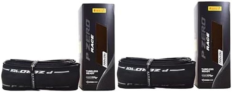 Pirelli P Zero Race TLR 28-622 (700 x 28c) Road Bicycle Tires (2) Pack, Lightweight Tubeless Bike Tires, Italian Craftsmanship, Speedcore Technology, SmartEVO Compound, 700x28c