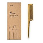 EQLEF Green sandalwood no static handmade comb (tail)