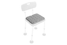 KMINA - Shower Chair Cushion (39x32x3 cm, Stool Not Included), Bath Seat Cushion Adult, Shower Seat Cushion Waterproof, Kneeling Pads for Gardening, 100% Waterproof Foam - Made in Europe