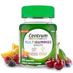 Centrum MultiGummies, Multivitamin Gummies for Men and Women, Cherry, Berry & Orange Natural Fruit Flavouring, includes Essential Vitamins C, D & B12, 30 ct