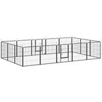 PawHut 16 Panels Heavy Duty Puppy Play Pen for Small, Medium Dogs 80Hcm