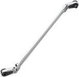 EZRED 4S12L 12-inch Chrome Quarter Stick With Locking Flex Heads, Combination 1/4" Square Drive & Magnetic Bit Drive