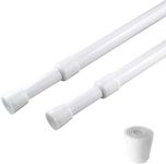 2 Pack Curtain Rod Adjustable 28-43