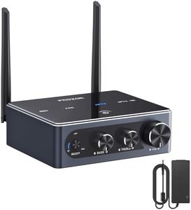 PROZOR Amplificateur Audio 100W+100W Amplificateur DAC AUDIO Puce Qualcomm Bluetooth Qualité Sonore Haute-fidélité Ajustement Sonore Élevé Faible Latence Compatible avec Variété D'appareils