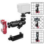 Upgraded Aluminum Fence Mount - iPhone Fence Mount Compatible with GoPro 12 11 10 9, Phone, Mevo Start and Other Action Cameras for Softball,Tennis, Baseball, Football,Net/Chain Link Games Recording