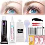 Libeauty Lash Tint Kit Black, 15ml Eyelash Dye Kit, Full Brow Tint Kit With Tools, DIY Eyelash Eyebrow Makeup At Home, Be Voluminous And Energetic For 6 Weeks(Black Stain Permanent Mascara Tint)