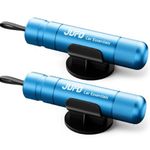 JUFO 2 packs Car Escape Tool with Seat Belt Cutter Quick Emergency Window Breaker Escape Safety Hammer (Blue+Blue)