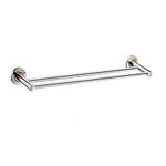 Double Towel Bar, Tiberham Double Layer Towel Rail Multi-Function Towel Rack, Contemporary Style Polished Finish Towel Holder Hanger Wall Mounted Bathroom Towel Shelf