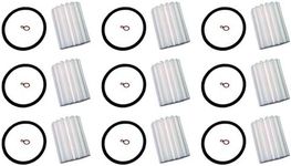 9 (Nine) Micron Rated FB-4 Fuel Oil Filters w/Gaskets Fits Fulflo FB4 B4 AS4 OB4 Westwood F80 F84