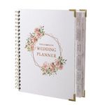 Wedding Planner Book & Engagement Gift for Couples – Diary, Countdown Calendar, Organizer, and Checklist Journal