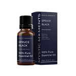 Mystic Moments | Spruce Black Essential Oil 10ml - Pure & Natural Oil for Diffusers, Aromatherapy & Massage Blends Vegan GMO Free