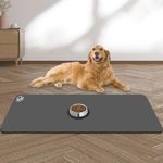 15.7x39.3'' Long Pet Feeding Mat,Absorbent Quick Dry Dog Mat for Food and Water Bowl,No Stains Easy Clean Dog Water Dispenser Mat,Dog Accessories,pet supplies Mat,Dog Water Bowl Mat for Messy Drinkers