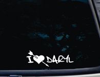 I heart Daryl - 8" x 2 3/4" die cut vinyl decal for windows, cars, trucks, tool boxes, laptops, MacBook - virtually any hard, smooth surface