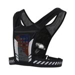 Proberos® Running Vest Slim Running Vest Phone Holder Water Bag Holder Food Supplies Bag for Marathon, Cross Country Running Snug Fit Adjustable Reflective Sport Vest for Running, Riding