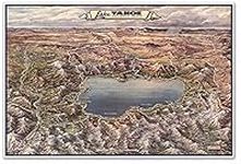 Antiguos Maps Pictorial of Lake Tah