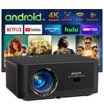 WZATCO Neo (Upgraded), Fully Automatic, Full HD Native 1080P, 4K HDR Android Projector for Home, 9000 L, (Auto Focus + Auto Keystone), HDMI ARC, Dual WiFi & BT, YouTube, Netflix, Prime & More